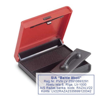 Kabatas rekvizītu zīmogs 54x18mm 9012 Vienna
