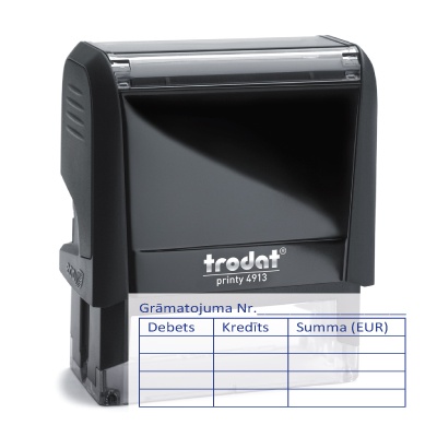 Grāmatvedības zīmogs 58x22mm Printy 4913
